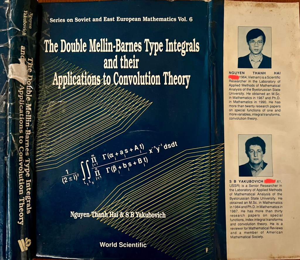 How I wrote a Math book in English 32 years ago